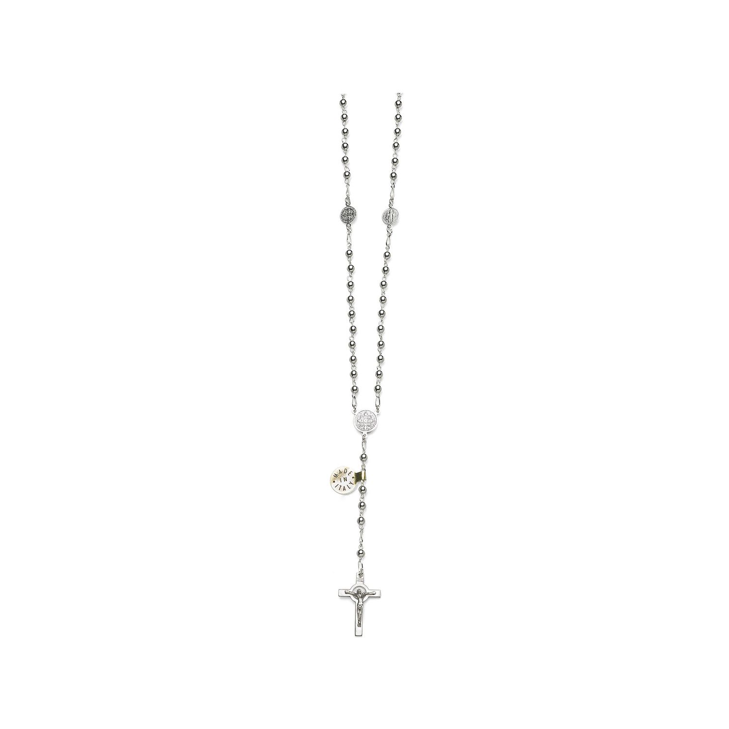 St Benedict sterling silver 4mm