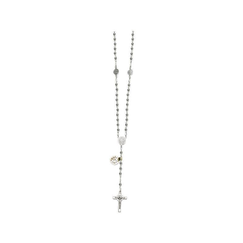 St Benedict sterling silver 4mm