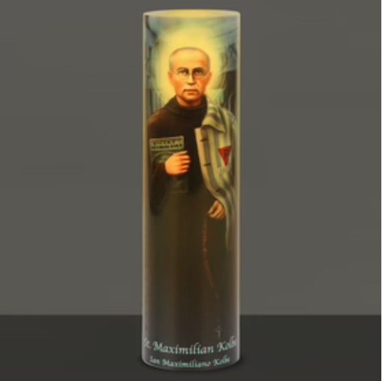 LED Candle - St Maximilan Kolbe