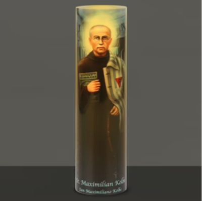 LED Candle - St Maximilan Kolbe
