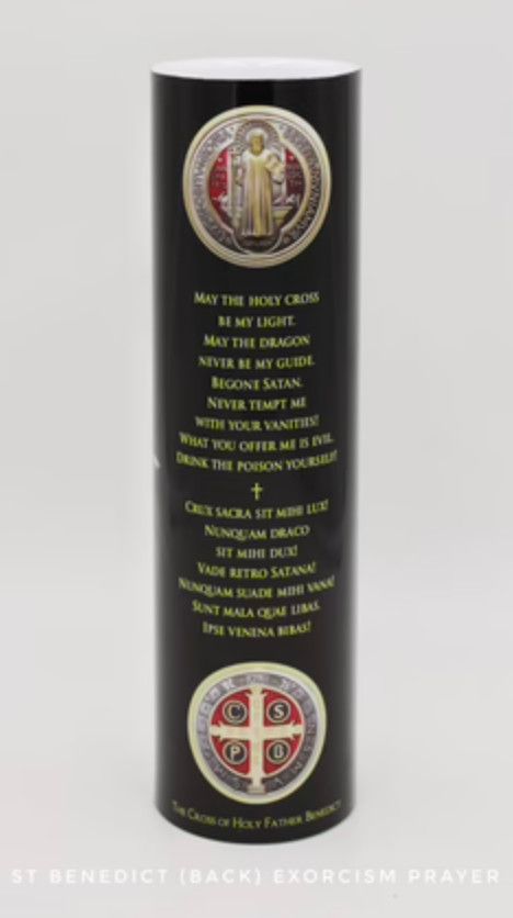 LED Candle - St Benedict