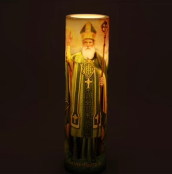 LED Candle - St Patrick