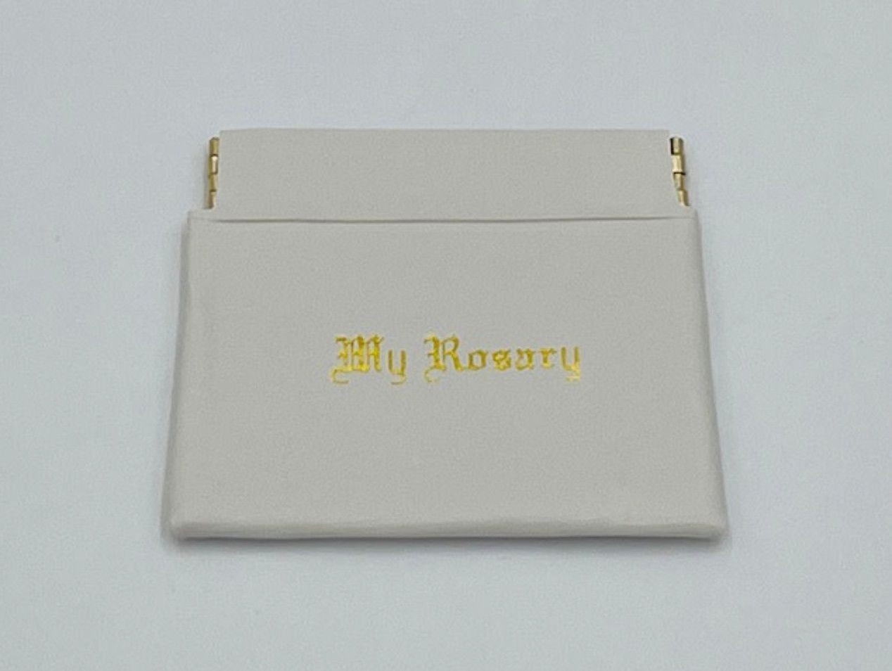 Vinyl &quot;Squeeze&quot; Rosary Case - white