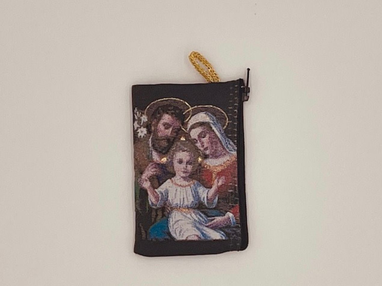 Holy Family Rosary Pouch