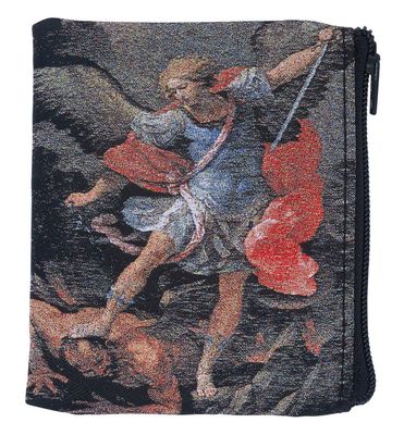 St Michael Handwoven Rosary Case