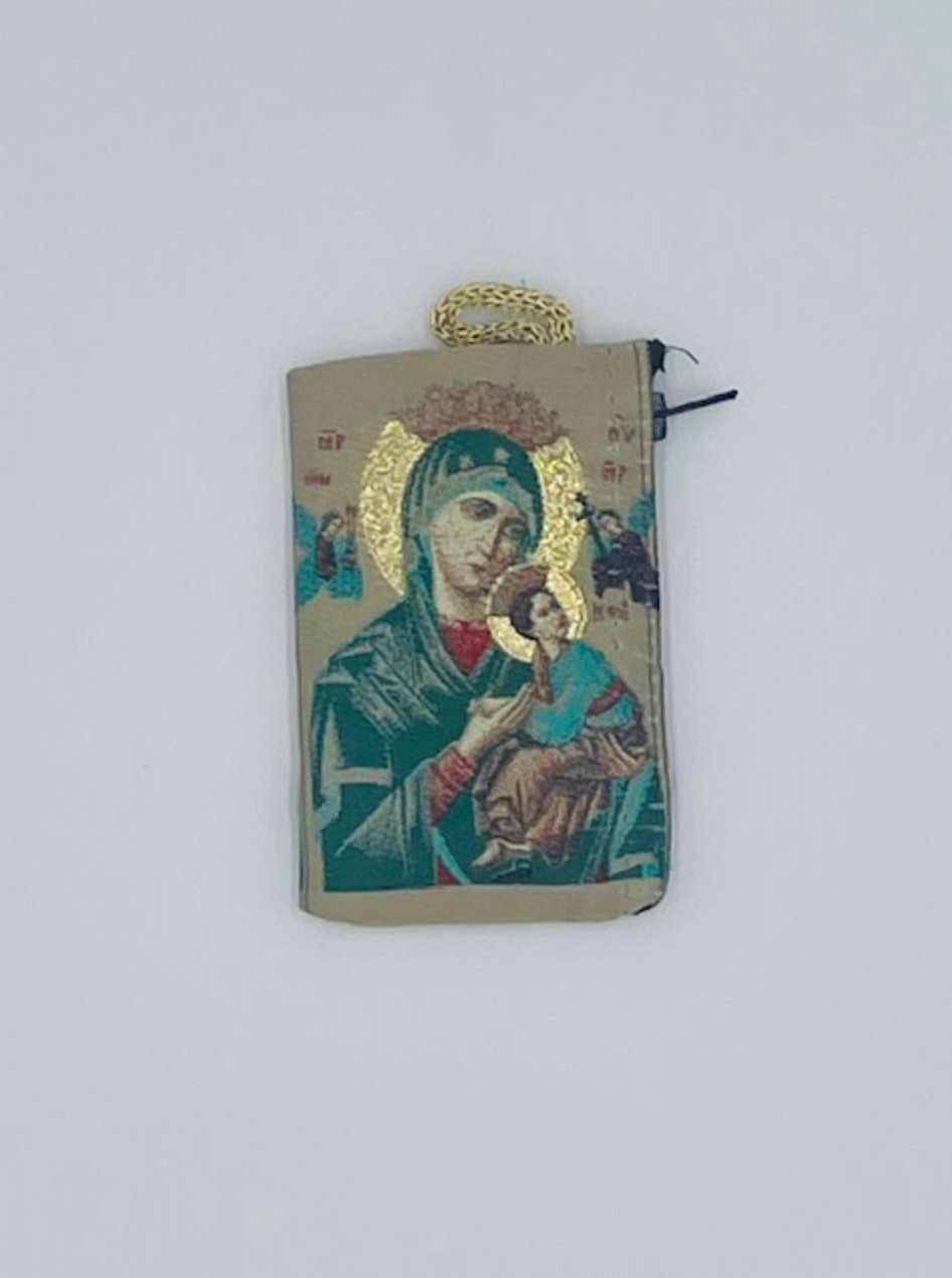 Our Lady of Perpetual Help Rosary Pouch