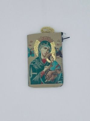 Our Lady of Perpetual Help Rosary Pouch