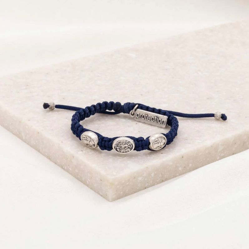 Archangel Michael Protection Bracelet for Kids - navy blue