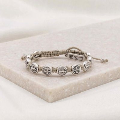 Confirmation Benedict Blessing Bracelet - tan