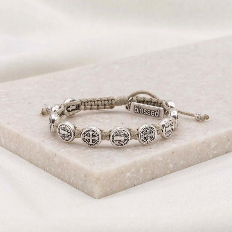 Confirmation Benedict Blessing Bracelet - tan