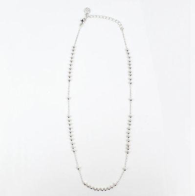 Stainless Steel Rosary Bead Necklace