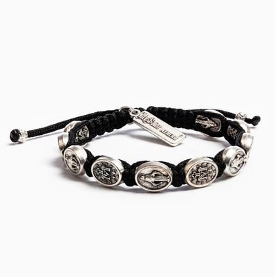 Miraculous Medal Blessing Bracelet - black