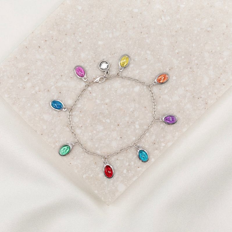 Miracles Miraculous Medal multi color bracelet