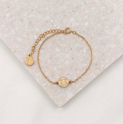 Breathe Benedictine Chain Bracelet gold tone