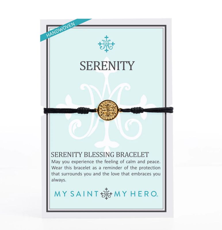 Serenity Benedictine Bracelet - black/gold-tone