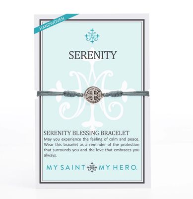 Serenity Benedictine Blessing Bracelet - slate