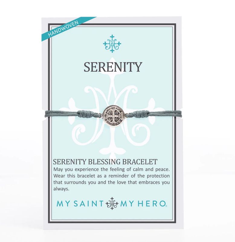 Serenity Benedictine Blessing Bracelet - slate