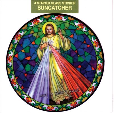 Divine Mercy Static Sticker / Window Cling