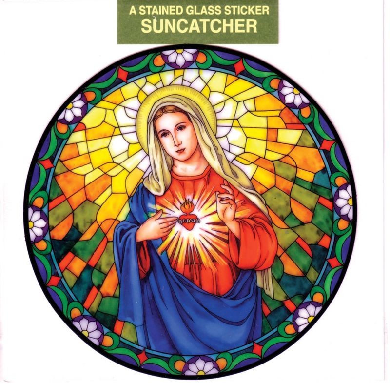 Immaculate Heart of Mary Static Sticker / Window Cling