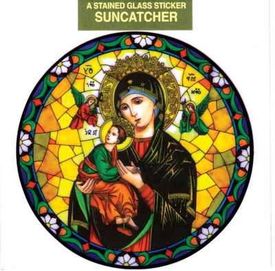 Our Lady of Perpetual Help Static Sticker / Window Cling