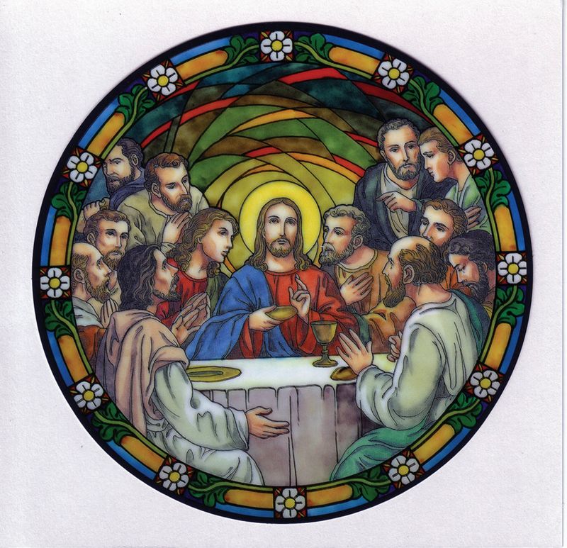 Last Supper Static Sticker / Window Cling