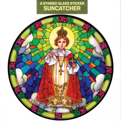 Infant of Prague Static Sticker / Window Cling