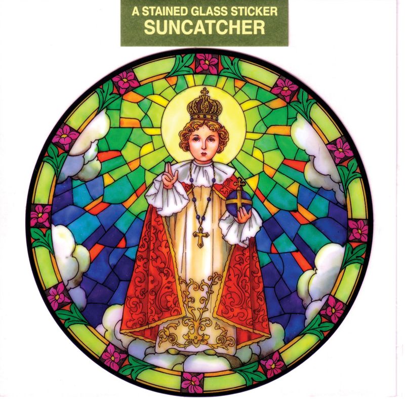 Infant of Prague Static Sticker / Window Cling