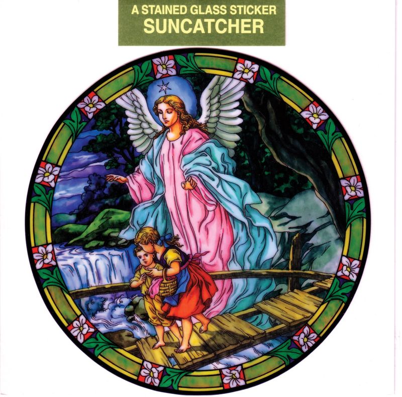 Guardian Angel Static Sticker / Window Cling