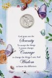 Serenity Prayer Greeting Card with Prayer Token