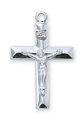 Crucifix Pendant SS 18&quot; chain