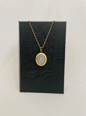 St Michael Bronze Locket Necklace