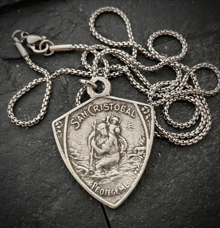 St Christopher Medal Cast from Vintage Original