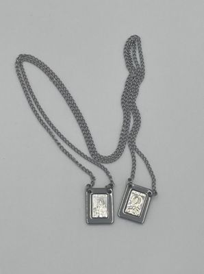 Brazilian scapular, stainless steel