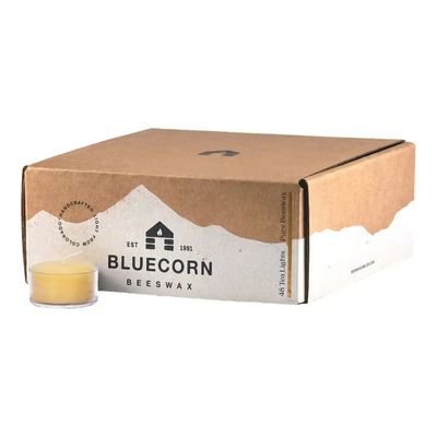 Pure Beeswax Tea Light Candles - 48 pack