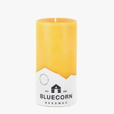 Pure Beeswax Pillar Candles  Raw  4&quot; x 8&quot;