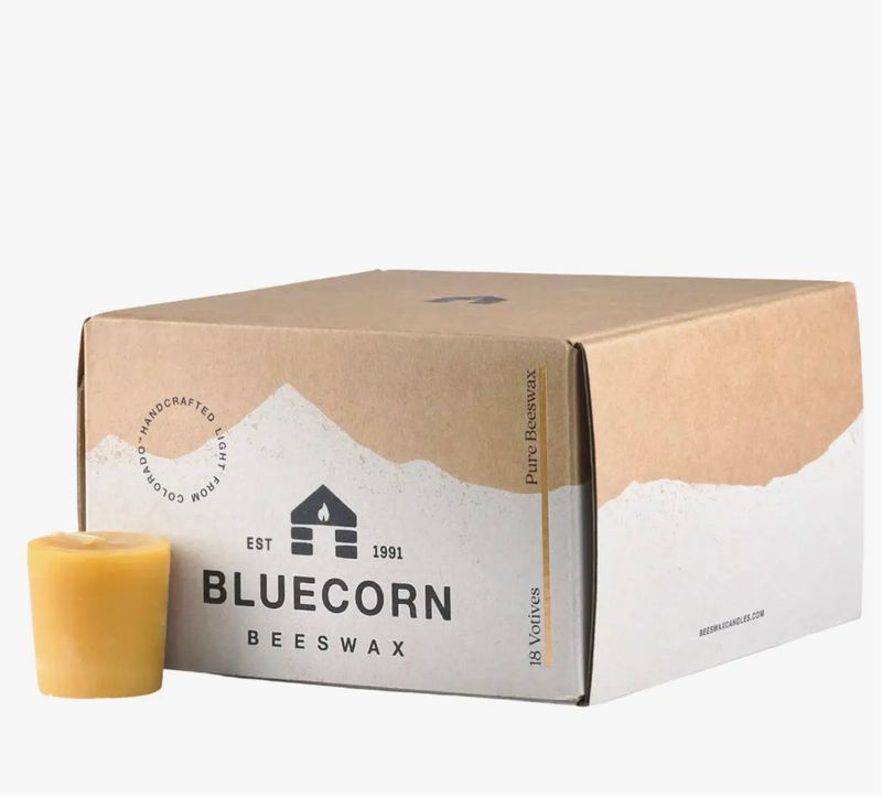 Pure Beeswax Votive Candles  - Raw 18 Pack