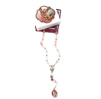 St Michael Chaplet multi-color with gift box
