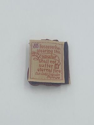 Brown Scapular with brown cord