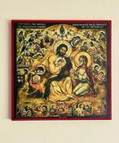 Life of St Joseph Holy Family wood mounted icon reproduction