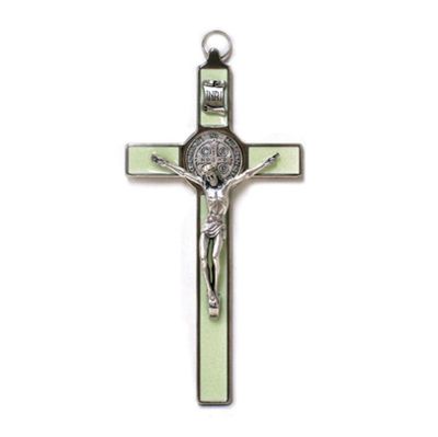St Benedict Luminous Crucifix &quot;Glow-in-the-Dark&quot;