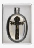 Holy Trinity Oval Holy Water Flask 3oz