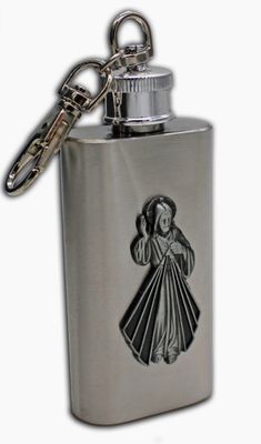 Divine Mercy Holy Water Flask