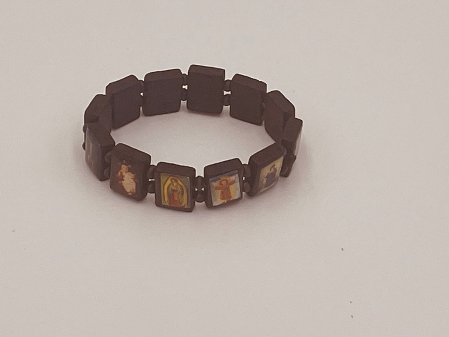 Sacred Images Wooden Bracelet