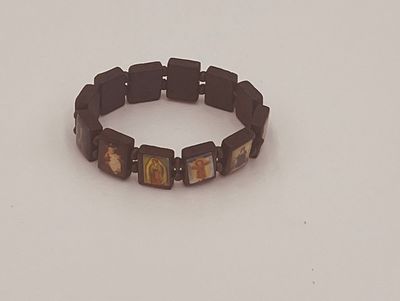 Sacred Images Wooden Bracelet