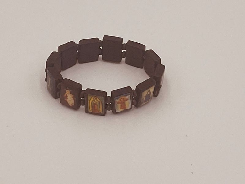 Sacred Images Wooden Bracelet
