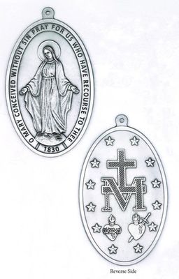 Miraculous Medal 6.5&quot; Wall Door Medal