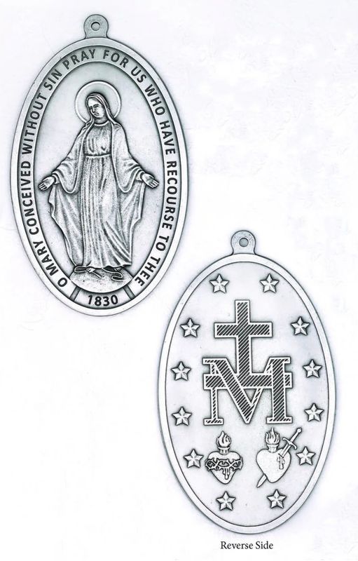 Miraculous Medal 6.5&quot; Wall Door Medal