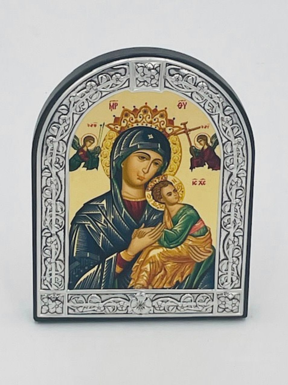 Our Lady of Perpetual Help Arched Serigraph Icon with certificate