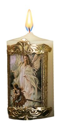 Guardian Angel Cirios Candle, 2&quot;x 3&quot;