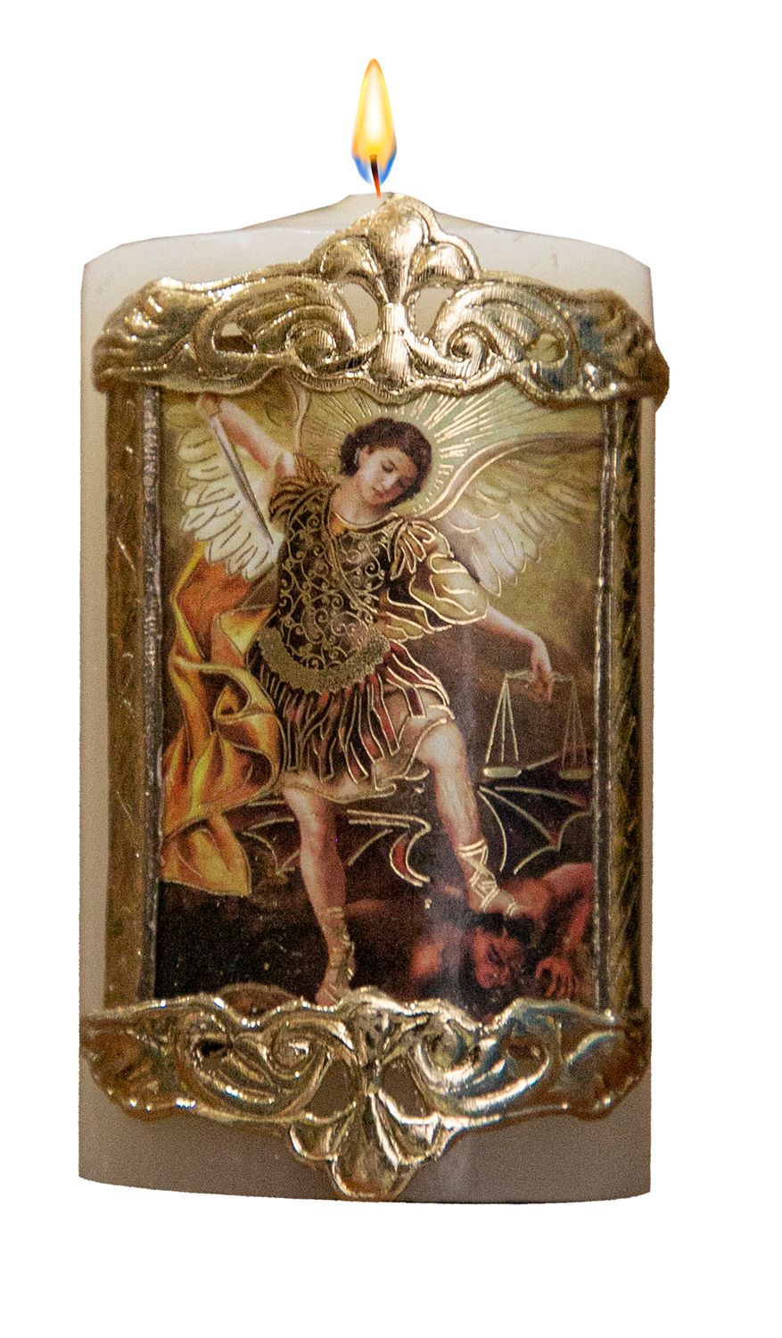 Cirio candle: St Michael 2 x 3&quot;